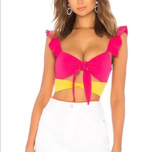 Revolve LPA Bodysuit Front Tie